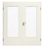 Bild von Doppelflügeltür LA-DIN Weißlack RAL 9010 Premium inkl. Zarge
