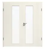 Bild von Linea 01 LA-01 Weißlack Premium Doppelflügeltür inkl. Zarge