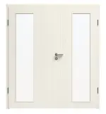 Bild von Linea 02 LA-01 Weißlack Premium Doppelflügeltür inkl. Zarge