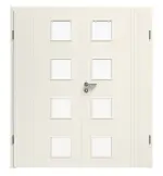 Bild von Linea 02 LA-04 Weißlack Premium Doppelflügeltür inkl. Zarge