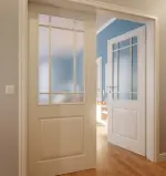 Milieu 3 von Provence Typ 4002-LA Sprosse 4 Weißlack Doppelflügeltür mit Zarge - Westag