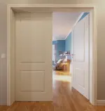 Milieu 2 von Provence Typ 4002 Weißlack Doppelflügeltür mit Zarge - Westag