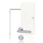 Bild von Innentür-Set Brilliantweiß 9016 Verkehrsweiß Optima mit Zarge und Drücker