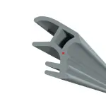 Frontbild von GFA Dichtung SZ-027-CC für Stahlzargen mit senkrechter Nut