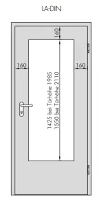 Bild 2 von Pinie Grau Cross PiC 44 Typ LA-DIN GetaLit Innentür - Westag
