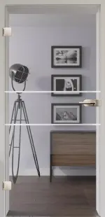 Wohnmilieu mit Modell 334 negativ Glastür