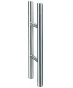 Griffstange Rondo für Vollflächig matt Glaspendeltür mit festem Seitenteil und Oberlicht DORMA Mundus BTS Variante 8 - Erkelenz
