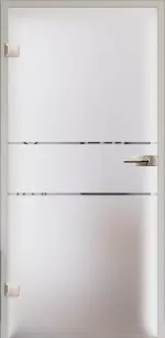 Frontansicht Modell 334 Ganzglastür - Lienbacher Glas