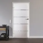 Wohnmilieu mit Klarglas Design Glastür Modell 345 