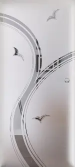 Bild von Modell 3508 negativ Ganzglas Schiebetür - Lienbacher Glas