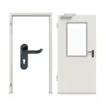 Komplettset-Ansicht von Innentür-Set Stahl mit Feuerschutzfunktion H16-1 OD mit LA-B2 inkl. Eck- und Ergänzungszarge Vario B53 - Hörmann