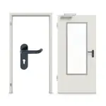 Komplettset-Ansicht von Innentür-Set Stahl mit Feuerschutzfunktion H16-1 OD mit LA-B3 inkl. Eck- und Ergänzungszarge Vario B53 - Hörmann