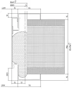 Technische Zeichnung von HÖRMANN Stahl-Futterzarge VarioFix für alle Wandtypen