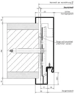 Technische Zeichnung des Profils