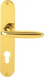 Bild 2 von Innentür-Drücker Verona Messing poliert Langschild – HOPPE