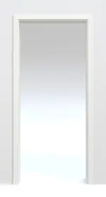 Bild von Schiebetürsystem Weißlack 9010 Premium in der Wand laufend