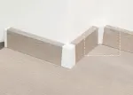 Innenecken für Sockelleisten weiß - Kaindl 1