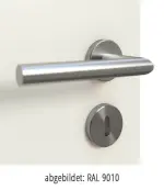 Oberfläche RAL 9010 von Linea 04 Weißlack Premium Doppelflügeltür inkl. Zarge