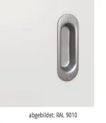 Oberfläche RAL 9010 von Linea 01 LA-02 Schiebetür Weißlack Premium