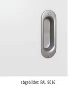 Oberfläche RAL 9016 von Linea 01 LA-02 Schiebetür Weißlack Premium