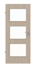 Frontbild von Eiche grau LA 11 Basic Durat Innentür - Huga