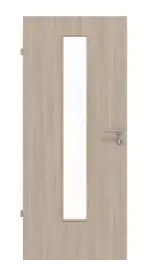 Frontbild von Eiche grau LA 24 Basic Durat Innentür - Huga