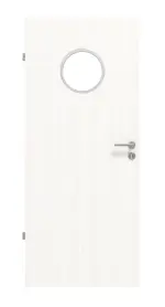 Frontbild von Pino Weiß LA Bullauge Basic Durat Innentür - Huga