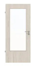 Frontbild von Eiche lasiert DIN-LA Basic Durat Innentür - Huga