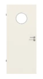 Frontbild von Weiß ähnlich RAL 9010 LA Bullauge Basic Lack Innentür - Huga