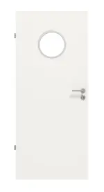 Frontbild von Weiß ähnlich RAL 9016 LA Bullauge Basic Lack Innentür - Huga