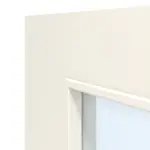 Detail Glasleiste von Doppelflügeltür LA-DIN Weißlack RAL 9010 Premium inkl. Zarge
