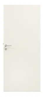 Frontansicht von Innentür-Set Klassik Weiß A 223 PortaLit Stumpfeinschlagend mit Zarge und Drücker
