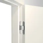 Tectus Bänder Innentür-Set Weißlack 9010 Optima Stumpfeinschlagend mit Zarge und Drücker