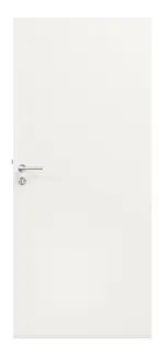 Frontansicht von Innentür-Set Arctic Weiß A 222 PortaLit Stumpfeinschlagend mit Zarge und Drücker