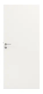 Bild von Innentür-Set Brillantweiß 9016 Optima Stumpfeinschlagend mit Zarge und Drücker