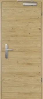 Frontansicht Brandschutztür T-30 Typ48 Eiche europ. astig Quer Living Echtholzfurnierte - Jeld-Wen