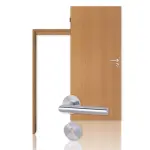 Bild von Innentür-Set Buche Classic Echtholz-furnierte Tür mit eckiger Zarge und Drücker