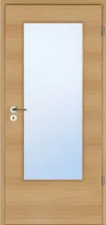 Frontansicht von Eiche Quer Living LÖ 23 Echtholzfurniert Optima Innentür - Jeld-Wen