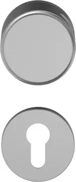 D310 Feuerschutzgarnitur Knopf-Drücker Ansicht Aluminium F1 mit Rundrosetten - ECO