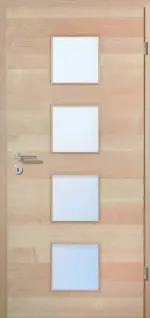 Bild von Ahorn kanad. Quer Living LÖ 14 Echtholzfurniert Optima Innentür - Jeld-Wen