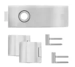 KARCHER DESIGN Beschlagset Air Rhodos Edelstahl matt geschwungen für Glastüren uv