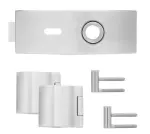 KARCHER DESIGN Beschlagset Air Rhodos Edelstahl matt geschwungen für Glastüren BB