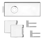 Set-Ansicht von KARCHER DESIGN Beschlagset Essence Verona Edelstahl poliert eckig für Glastüren