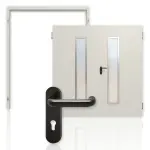 Bild von Hörmann-Komplettset MZ-2 in Grauweiß RAL 9002 mit LA-B9