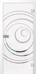 Bild von Lira Mattprint Glastür mit Motiv klar - Erkelenz