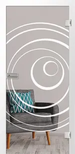 Bild von Lira Mattprint Glastür mit Motiv matt - Erkelenz