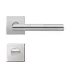 T Form Magneto Edelstahl matt eckige Flachrosetten Garnitur mit WC-Riegel - ProGriff