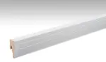 Neutrale, weiße Fußleiste Profil 18 PK (2380 x 18 x 50 mm) - MEISTER