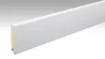 Neutrale, weiße Fußleiste Profil 16 MK (2380 x 16 x 80 mm) - MEISTER