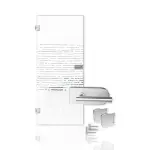 Morse Mattierung Glastür mit Motiv klar Kompakt inkl. Beschlagset - Erkelenz